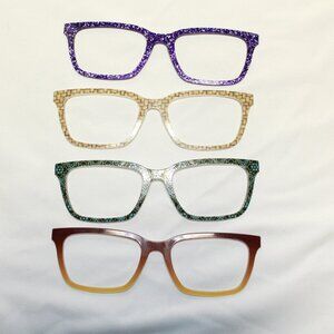 Pair Eyewear Set of 4 Multicolor Genuine LARKIN Frame Toppers